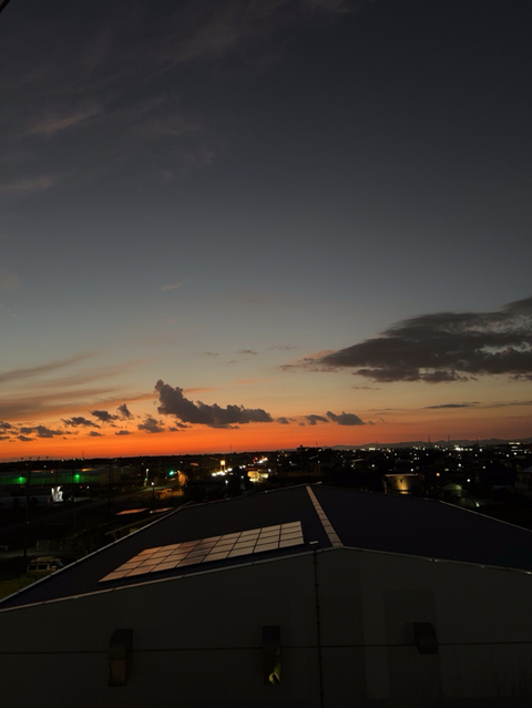 夕焼け空。