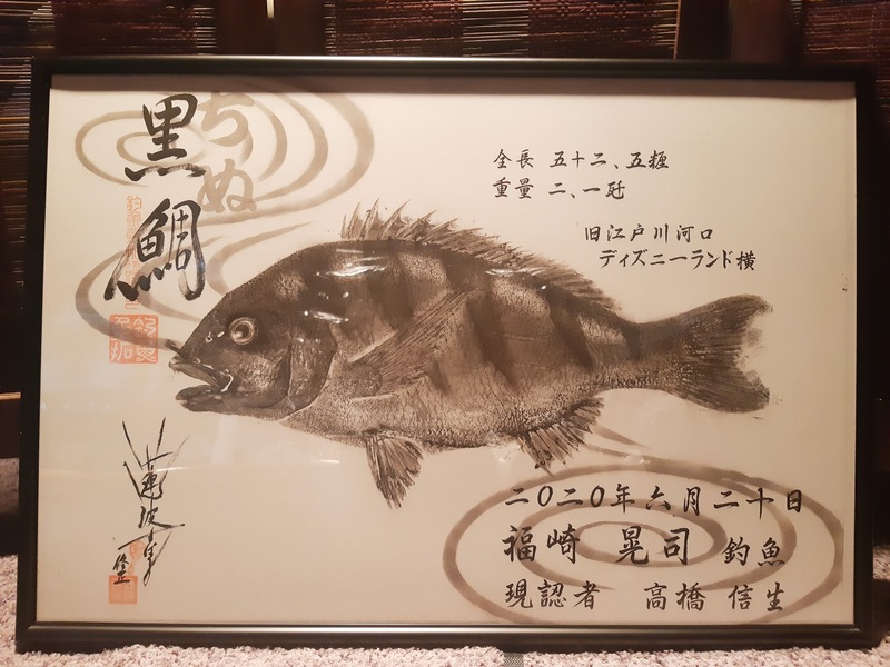 ☆大型黒鯛の修正・修復魚拓！ l ☆すばる近代釣魚アート☆