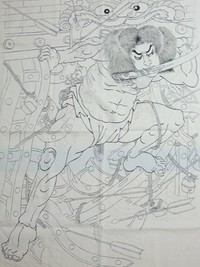◆浪裡白跳張順・祝旗の制作(2)