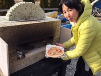 ピザ釜でビザ チキン 焼き芋を！掛川菊川袋井で♡