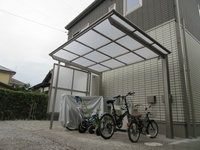 自転車置き場…雨に濡らさないように♪　掛川菊川袋井で♬