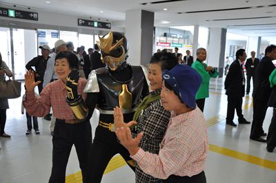 静岡空港へ出動しました。