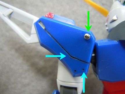 【HG】 デスティニーガンダム　ディティールアップ上半身