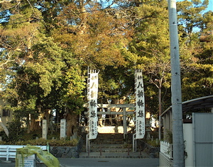 朝市の帰りにお宮参り