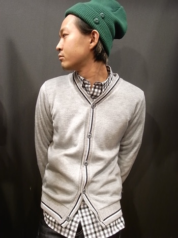 CARDIGAN&KNIT CAP