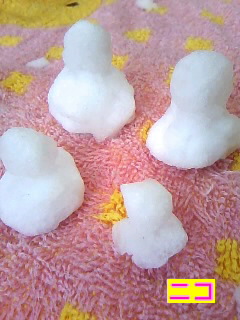 雪だ～!!