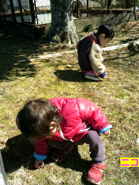 ふたりの会話＊どんぐり拾い