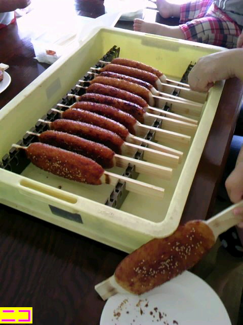 鮎のつかみ取り