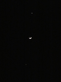 西の空で星々が 2012/03/26 19:54:10