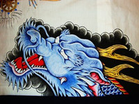 ◆半被裏地・大日如来図の制作。。。4