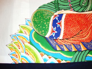 ◆半被裏地・大日如来図の制作。。。7