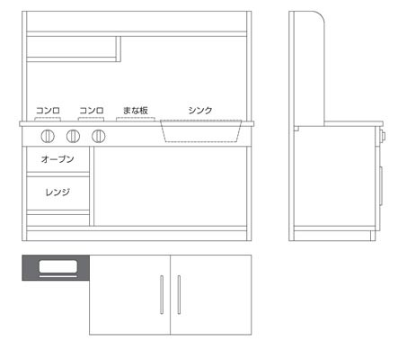 Diyで手作り ままごとキッチン L いろんなお店探検隊 楽しく暮らす時間です 食べ物買い物ザクザクザク