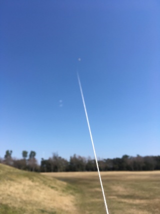 凧の練習に行きました。