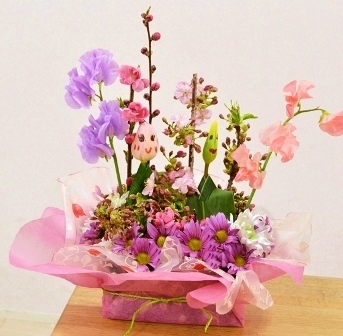 こどものためのお花教室《ひなまつり》