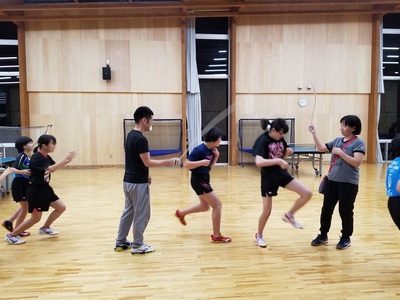 長縄に挑戦