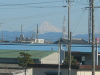 今日は富士山がきれいに見えました！
