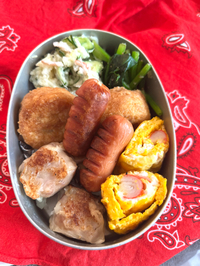残り物お弁当とコンブチャ