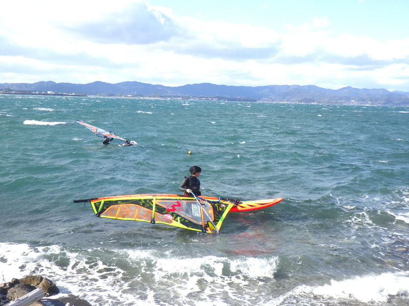 １／７(日)  北西強風！ 浜名湖 村櫛海岸!!