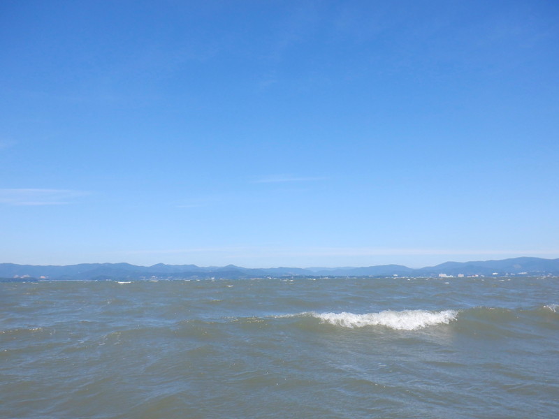 １０／６日(水) 北西風！ 浜名湖 村櫛海岸！