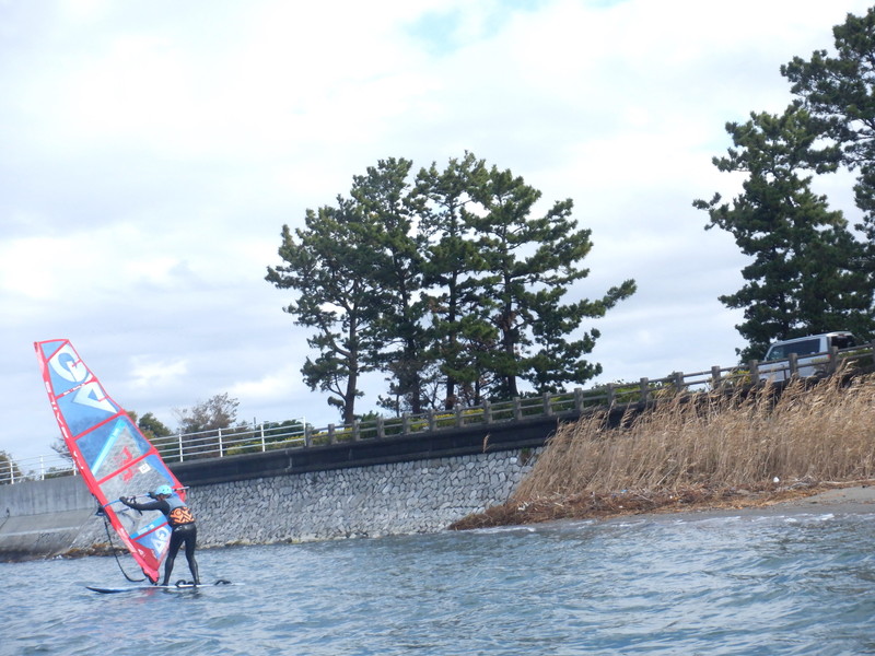 １２／５(日) 北西風！ 浜名湖 村櫛海岸！