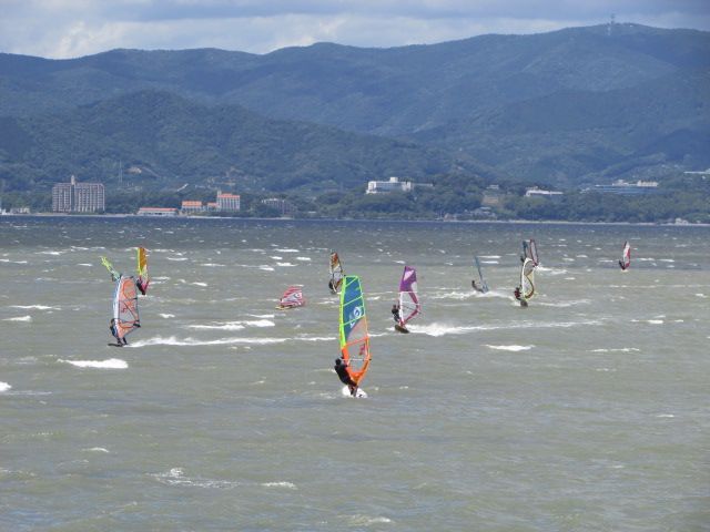 6/16(日) 快晴！西風強風！ 浜名湖村櫛海岸！！^^