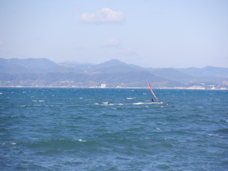 １／１３(水) 西強風！ 浜名湖 村櫛海岸！