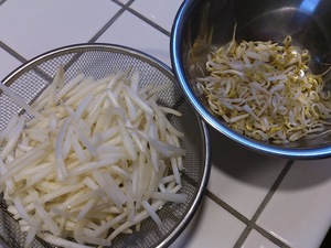 もやしの下処理