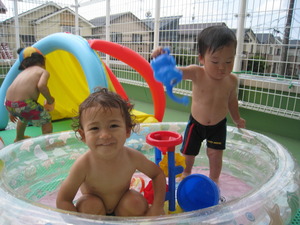 水遊び