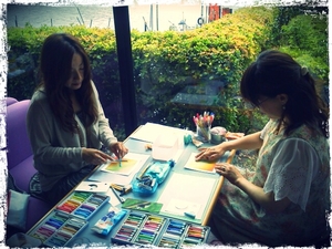 作品展1日目の様子☆