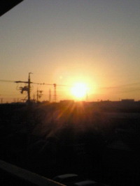 今朝の太陽☆ 2011/12/15 07:10:44