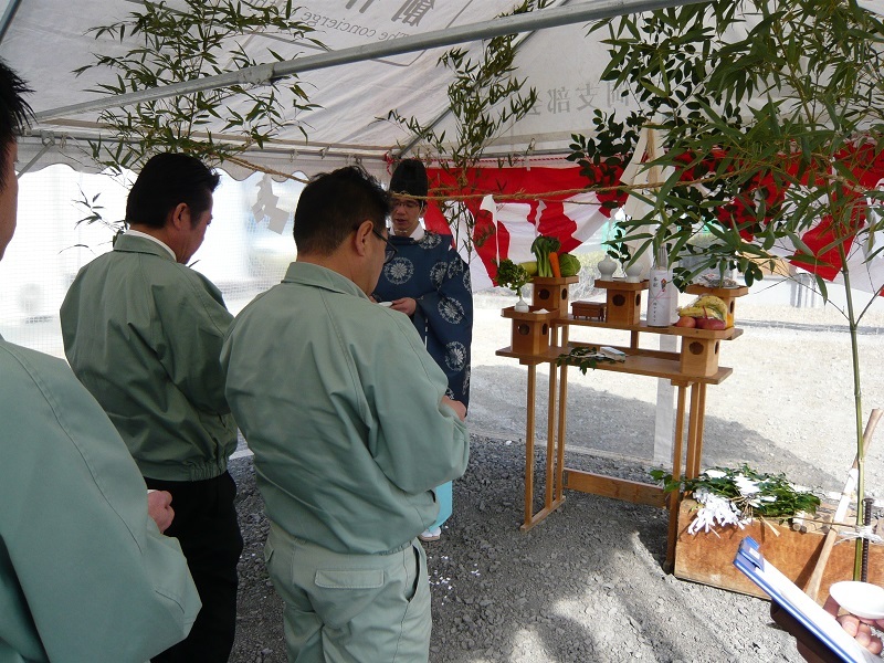 新・藤枝展示場　地鎮祭