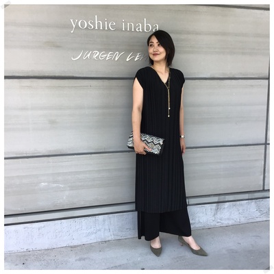 MOGA「プリーツジャージ ワンピース」 | yoshie inaba ＆ L'EQUIPE in 浜松