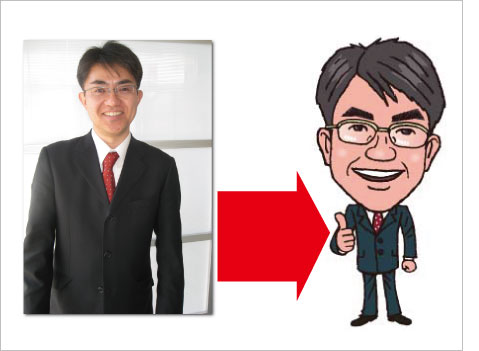 そっくりな似顔絵できます