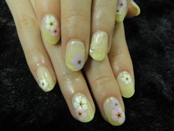 春☆押し花ネイル
