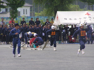 豊橋消防団・操法放水大会