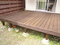 ウッドデッキの塗装完了です！ 2013/06/28 15:51:38