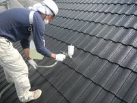 C-1グラスコートの施工が始まりました！！ 2012/05/28 16:45:24
